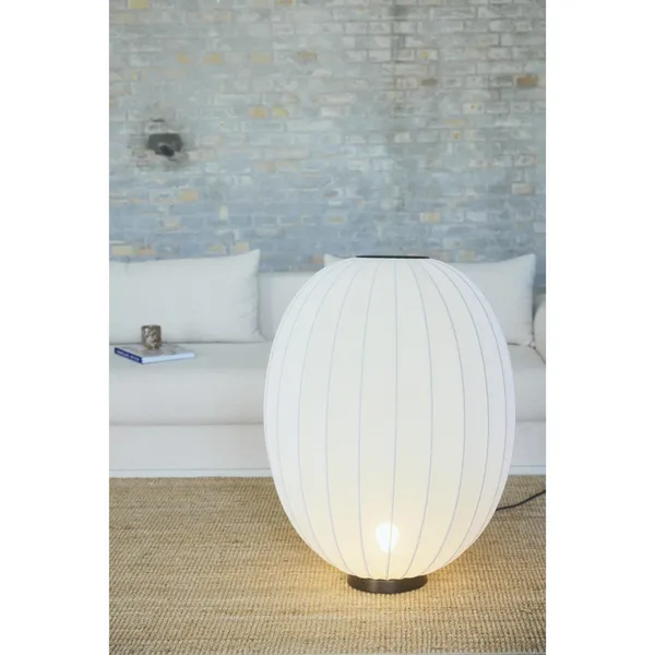 , dzianinowa Lampa stojąca wysoka/owalna, niska, Ø65, Perłowobiały