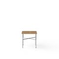 Stainless steel / oak wood