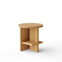 Table D'appoint Ronde en Chêne Tee