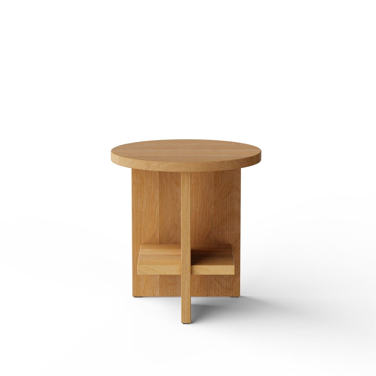 Table D'appoint Ronde en Chêne Tee