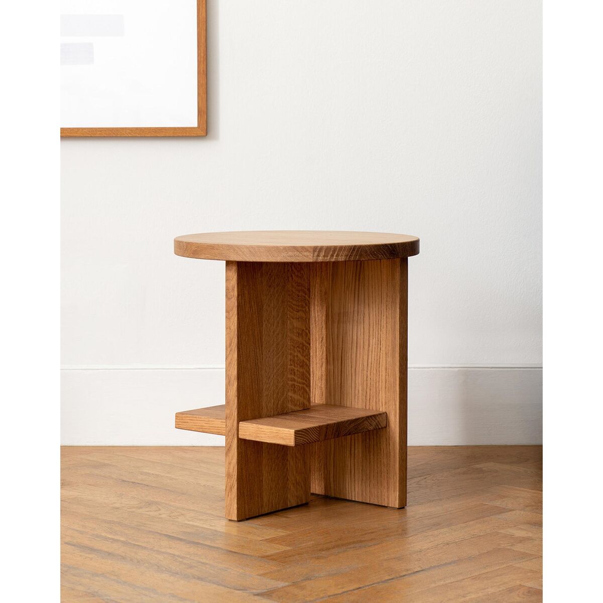 Table D'appoint Ronde en Chêne Tee