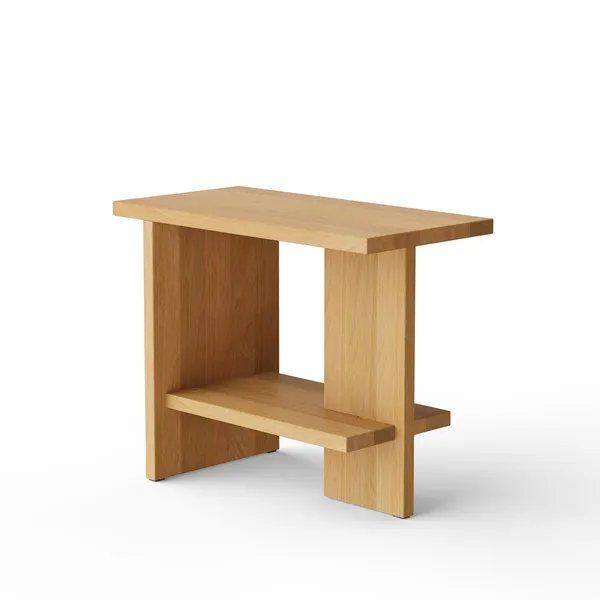 Tee Side Table Rectangular Oak