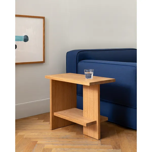 Tee Side Table Rectangular Oak