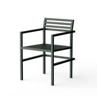 19 Outdoors Sedia da Esterno con Bracciolo Verde