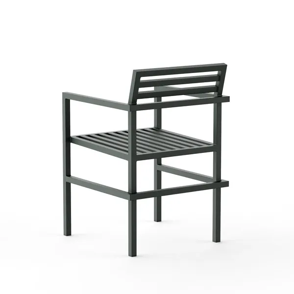 19 Outdoors Sedia da Esterno con Bracciolo Verde
