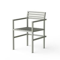 19 Outdoors Sedia da Esterno con Bracciolo Grigio