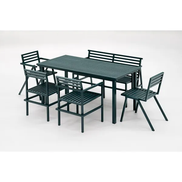19 Outdoors Garden Table 167.5x80.5 Green