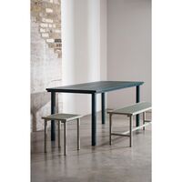19 Outdoors Havebord 200,5x90 Sort