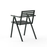 NINE 19 Outdoors Stacking Sedia Da Esterno Con Braccioli Verde
