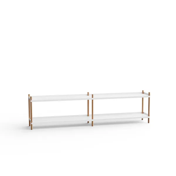 Libreria BOLT 2000 con 2 Ripiani Bianco