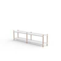 Libreria BOLT 2000 con 2 Ripiani Bianco