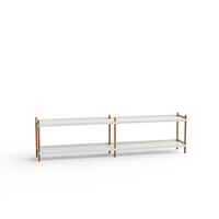 BOLT Bookcase 2000 With 2 Shelves Gray