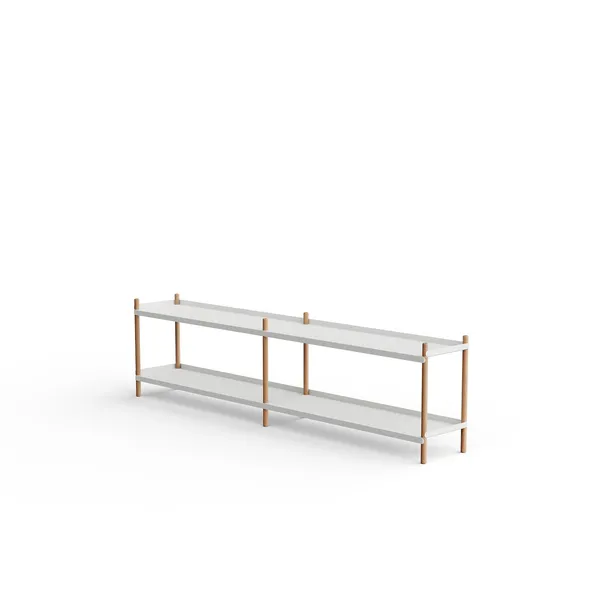 BOLT Bookcase 2000 With 2 Shelves Gray