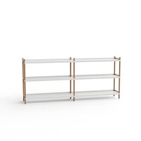 Libreria BOLT 2000 con 3 Ripiani Grigio