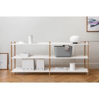 Libreria BOLT 2000 con 3 Ripiani Grigio