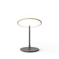 Disc Table Lamp Brushed Brass/ Black