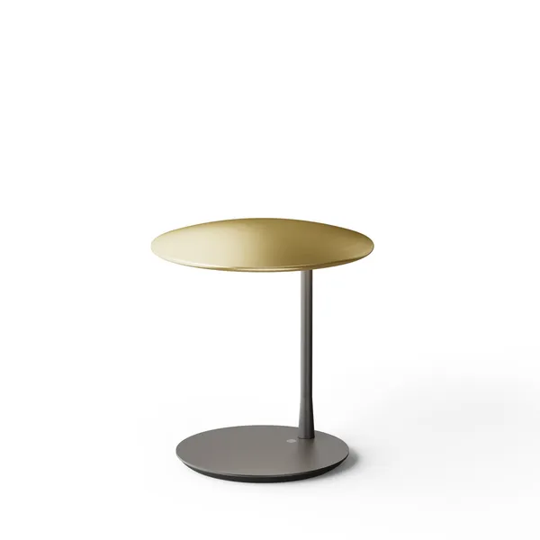 Disc Bordlampe Børstet Messing/Sort