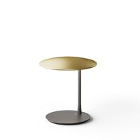Disc Table Lamp Brushed Brass/ Black