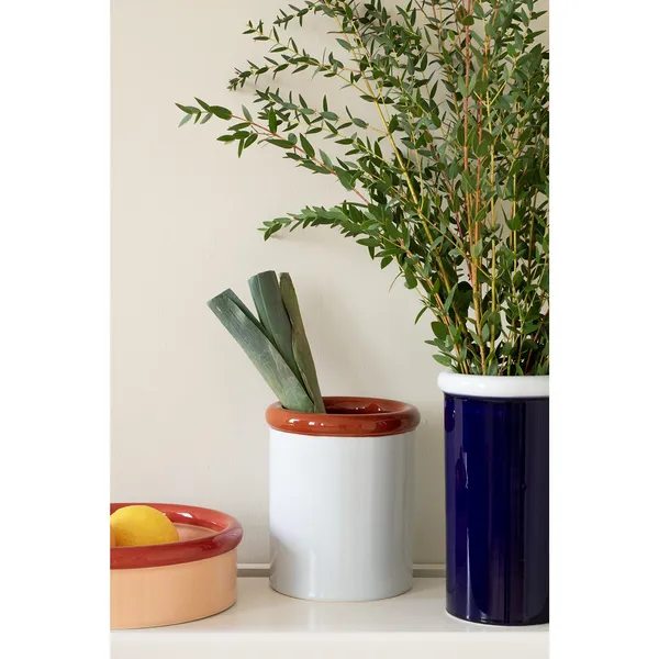 ROD Keramikvase Hellblau/ Dunkelblau