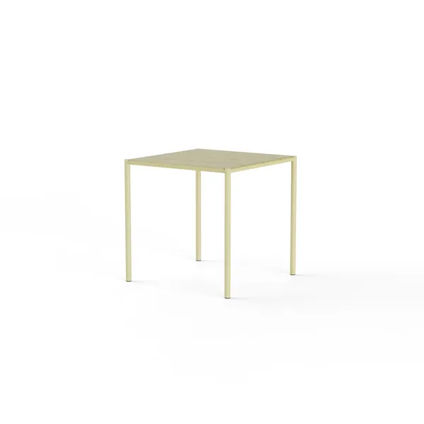 Sine Dining Table 75 x 75 cm Yellow