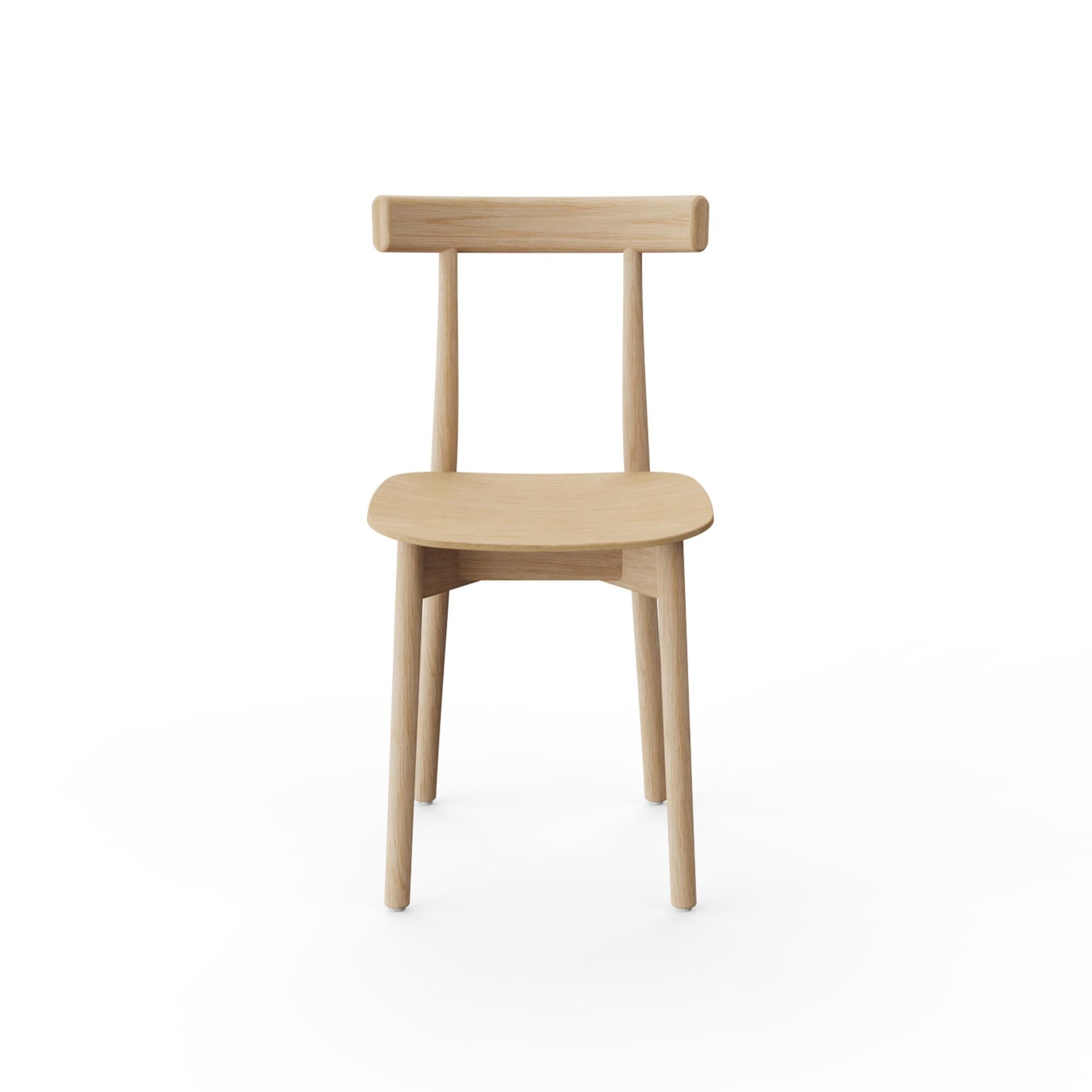 Skinny Wooden Spisebordsstol Natural Egetr
