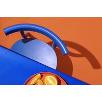 Smal Trämatstol blå/Ask