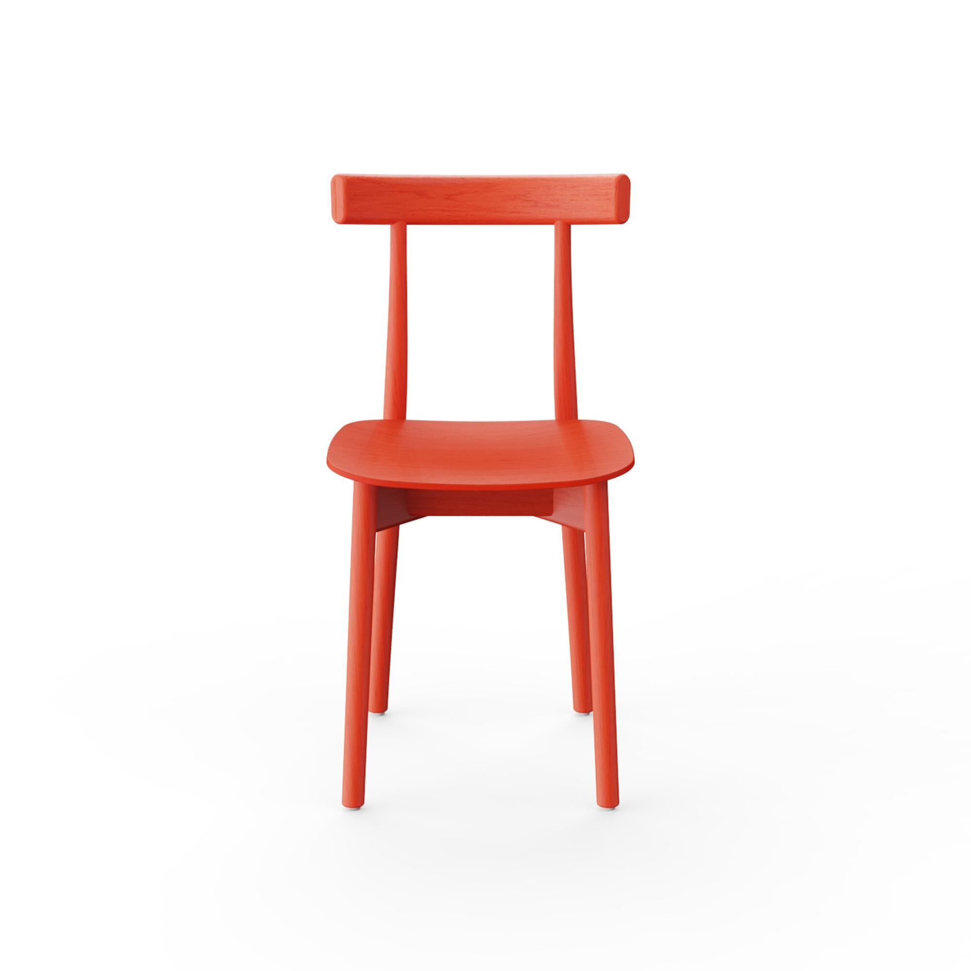 Skinny Wooden Spisebordsstol Rd/Ask