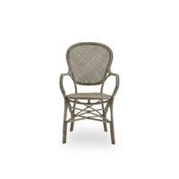 Rossini Dining Chair with Armrest Taupe