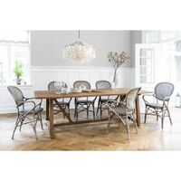 Rossini Dining Chair with Armrest Taupe