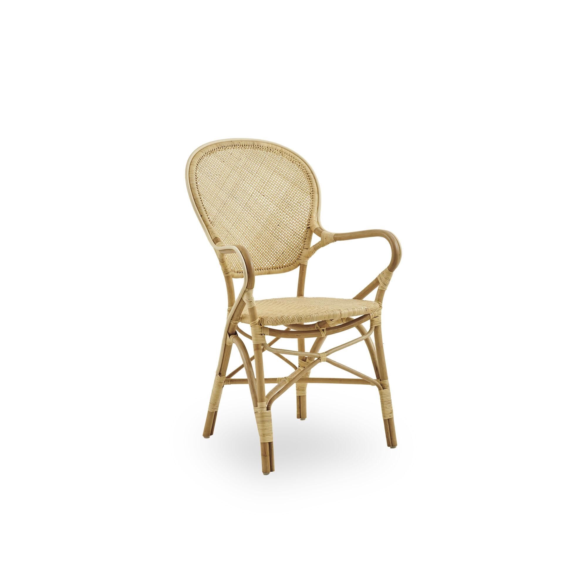 Rossini Dining Chair with Armrests Natural