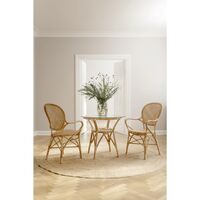 Rossini Dining Chair with Armrests Natural
