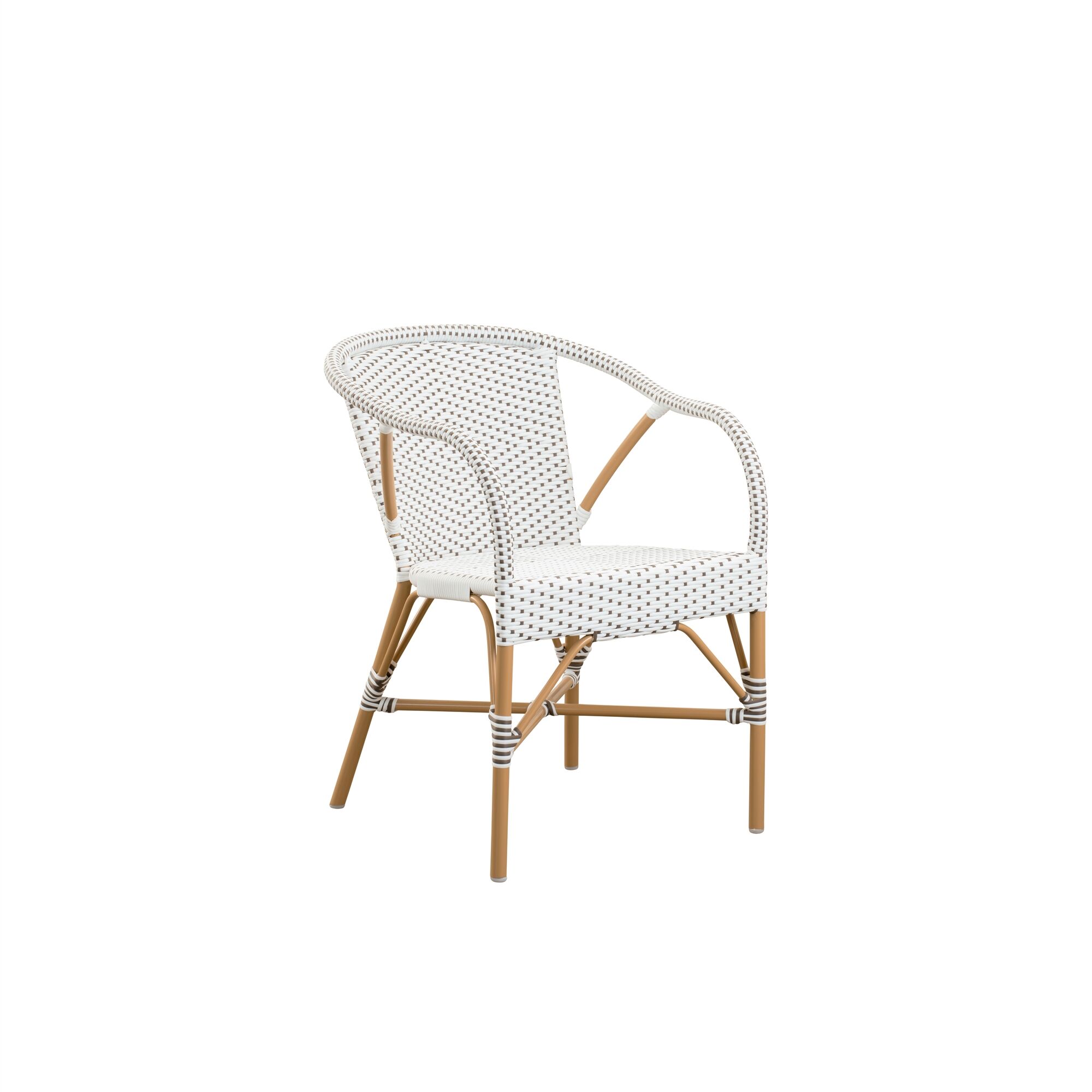 Madeleine Exterior Cafstol Hvid/Almond