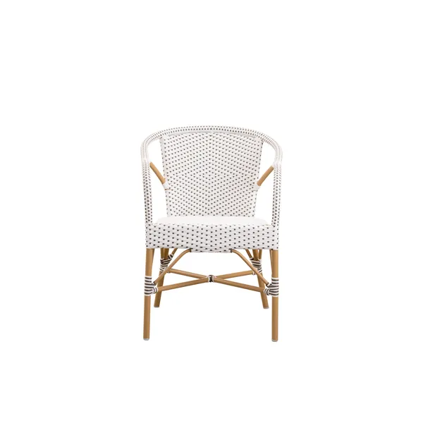 Sedia da Caffè Per Esterni Madeleine , Bianco/mandorla