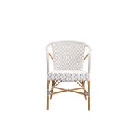 Sedia da Caffè Per Esterni Madeleine , Bianco/mandorla