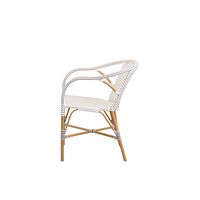 Sedia da Caffè Per Esterni Madeleine , Bianco/mandorla