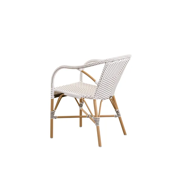 Sedia da Caffè Per Esterni Madeleine , Bianco/mandorla