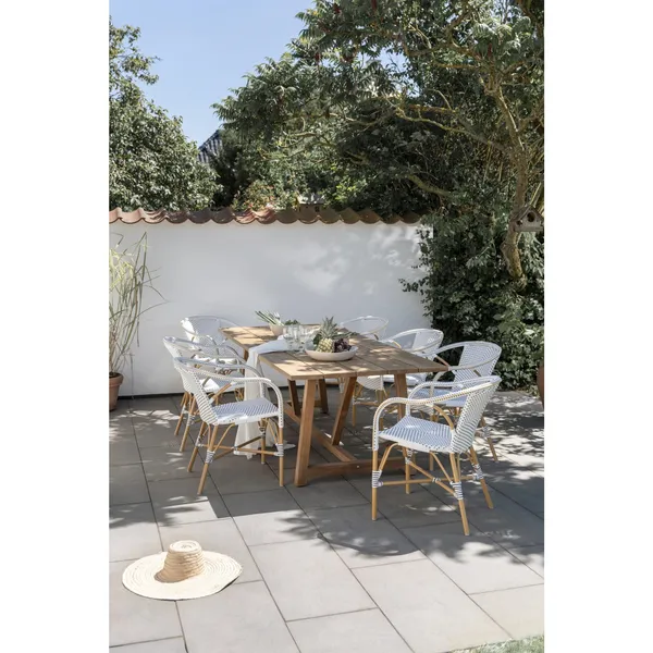 Sedia da Caffè Per Esterni Madeleine , Bianco/mandorla