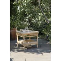 Susy Exterior Side Table 55x55 cm Natural