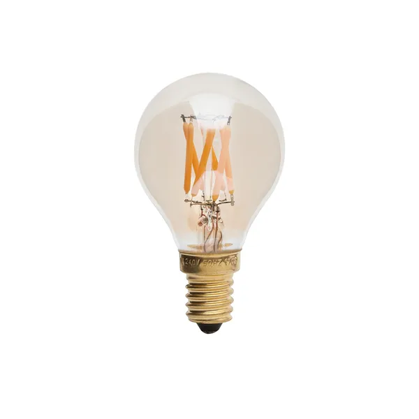 Pluto E14 LED-lamp 3W Getint Glas