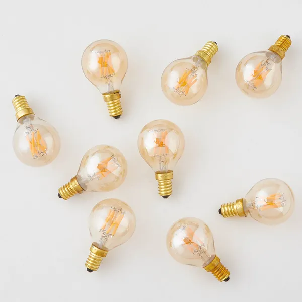 Pluto E14 LED-lamp 3W Getint Glas