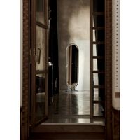 System 1-2-3 Specchio con Base A Farfalla in Acciaio