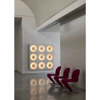 Verner Panton Spiegel Vegglampe/ Taklampe Børstet Aluminium
