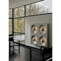 Verner Panton Spiegel Vegglampe/ Taklampe Børstet Aluminium