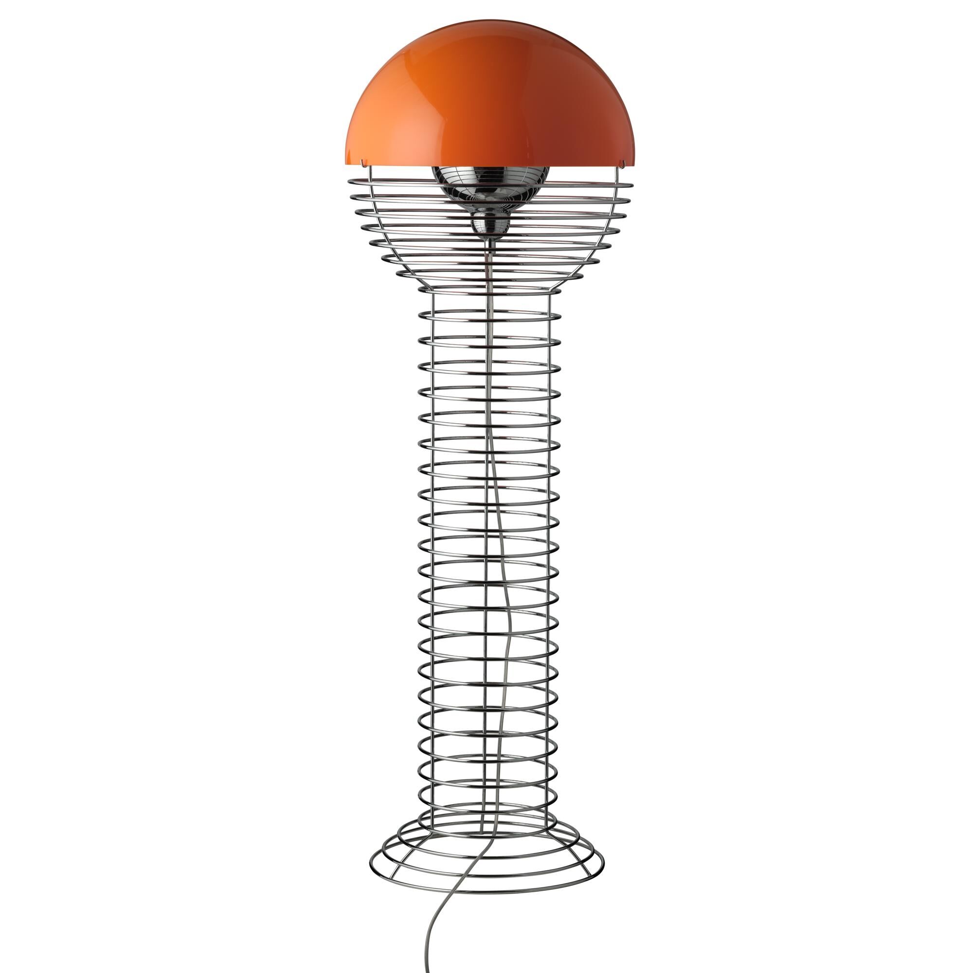 Wire Golvlampa Krom/Orange