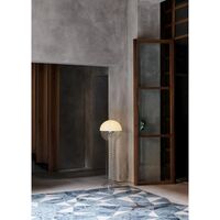 Draad Vloerlamp Chroom/ Oranje