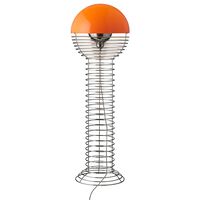 Draad Vloerlamp Chroom/ Oranje