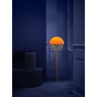 Draad Vloerlamp Chroom/ Oranje