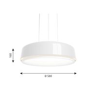 LP Grand Hanglamp Ø58 3000K & Dali Wit