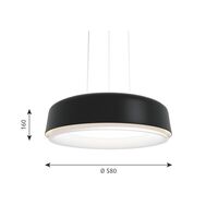 LP Grand Pendelleuchte Ø58 3000K & Dali Schwarz