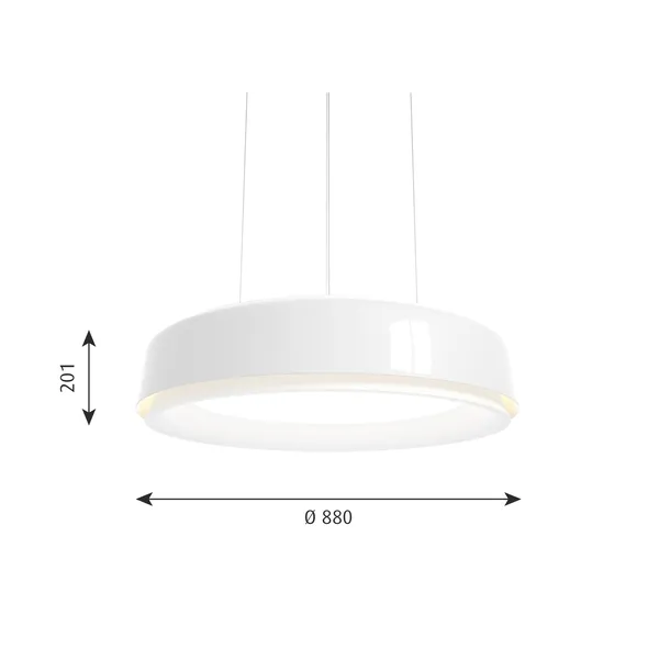 LP Grand Hanglamp Ø88 3000K & Dali Wit